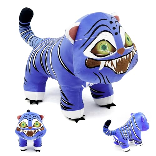SGZIOO Kpop Demon Hunters Tiger Kuscheltier, Demon Hunter Lila Tiger Plüschtier, Süßes Stofftier Kissen Figur Puppe, Weiche Stuffed Animal Tiger Geschenke für Mädchen Jungen Cartoon Fan von SGZIOO