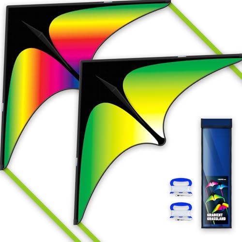 SGftre Delta Drachen Set für Kinder und Erwachsene, Leicht zu Fliegen Outdoor Fun Flugdrachen, Perfekt für Strände und Parks, Ideal für Kinder Winddrachen und Erwachsene Kite für Familie Spaß von SGftre