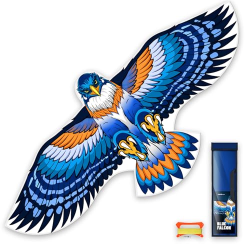 SGftre Drachen Für Kinder Und Erwachsene, Polyester Flugdrachen Mit Fiberglasrahmen, Leicht Zu Fliegen ＆ Langlebig, Inklusive 100m Schnur ＆ Tragetaschen, Perfekt Für Outdoor-Aktivitäten Wie Park von SGftre
