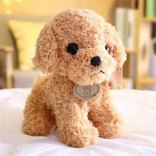 SHANGMAOYO Plüschtier Hund Teddy für Kinder Welpe Teddybär niedlichen Hund Teddybär ausgestopft Hund Home Car Decoration Geburtstag (Kahki, 22cm) von SHANGMAOYO