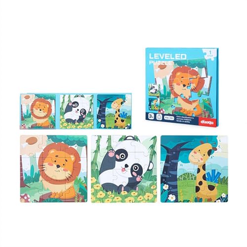 Magnetpuzzle für Kinder, Fahrzeug Kinderpuzzle Magnet,Magnetspiel Puzzle,Reisespiele Kinder ab 3 Pädagogisches Puzzles,Magnetisches Puzzle für die Früherziehung von Kindern (Baumtier) von SHANGYU