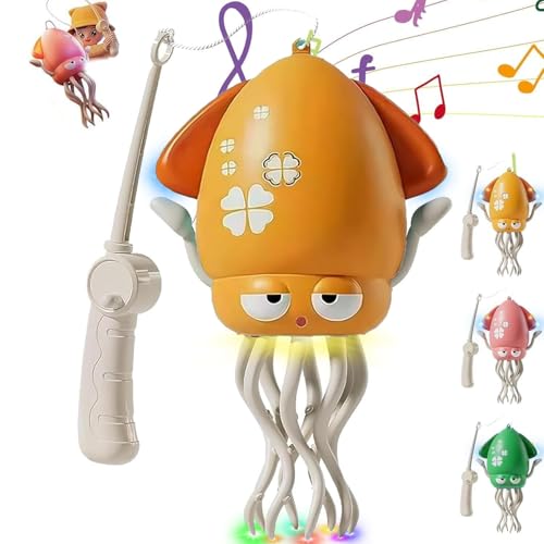 SHANGYU Electric Dancing Octopus Toy, Elektrischer Tanzender Oktopus Spielzeug, Automatisch schwingender Krabbelnder Oktopus mit LED & Musik, Tanzenden Oktopus Baby Spielzeug mit LED-Lichtern von SHANGYU
