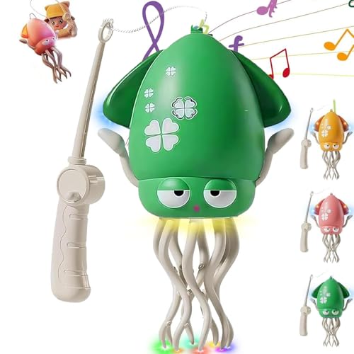 SHANGYU Electric Dancing Octopus Toy, Elektrischer Tanzender Oktopus Spielzeug, Automatisch schwingender Krabbelnder Oktopus mit LED & Musik, Tanzenden Oktopus Baby Spielzeug mit LED-Lichtern von SHANGYU