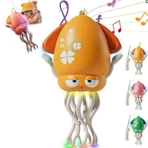 SHANGYU Electric Dancing Octopus Toy, Elektrischer Tanzender Oktopus Spielzeug, Automatisch schwingender Krabbelnder Oktopus mit LED & Musik, Tanzenden Oktopus Baby Spielzeug mit LED-Lichtern von SHANGYU