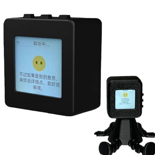 SHANGYU Intelligenter Sprachroboter, Voice-Chat-Roboter, KI-Gesprächsfähigkeit, vielseitige Verzierung für KI-Sprachchat, Sprachsteuerung, emotionale Interaktion (schwarz) von SHANGYU