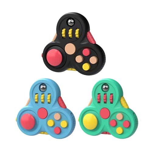 3 Stress Spielzeug, Sensory Tuning Toy,Fidget Pad Controller with 11 Verschiedene Funktionstasten, Anti Stress Spielzeug für Relaxation and Stress Relief, Decompression Puzzle Toys für Teens, Adults 3 Stress Spielzeug, Sensory Tuning Toy,Fidget Pad Controller with 11 Verschiedene Funktionstasten, Anti Stress Spielzeug für Relaxation and Stress Relief, Decompression Puzzle Toys für Teens, Adults von SHANIKER