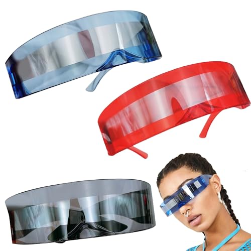 SHAPEPOTY Brille - Set mit 3 fantastischen Futuristischen Sonnenbrillen, für den vielseitigen Gebrauch, Techno LED-Brille, perfekt für Partys und Nachtausflüge SHAPEPOTY Brille - Set mit 3 fantastischen Futuristischen Sonnenbrillen, für den vielseitigen Gebrauch, Techno LED-Brille, perfekt für Partys und Nachtausflüge von SHAPEPOTY