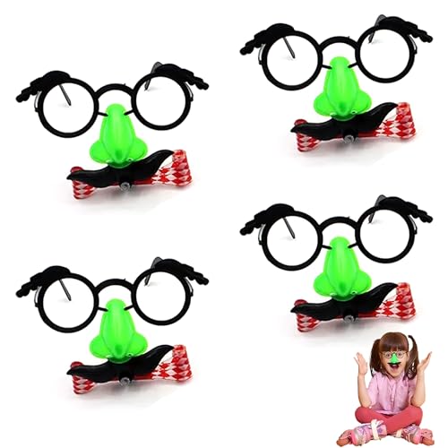 SHAPEPOTY Maskenbrillen Lustige Gesichter,Augenbrauen und Schnurrbart Große Nase Kostümbrillen Verkleidungsbrillen Große Nase Brille für Halloween Kostüm Party Dekoration mit 4 SHAPEPOTY Maskenbrillen Lustige Gesichter,Augenbrauen und Schnurrbart Große Nase Kostümbrillen Verkleidungsbrillen Große Nase Brille für Halloween Kostüm Party Dekoration mit 4 von SHAPEPOTY