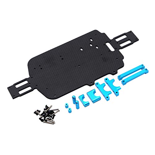 SHAPOKY Upgrade Carbon Fiber Chassis Parts for A959 A979 A959B A979B 1/18 RC Car Replacement Blue von SHAPOKY