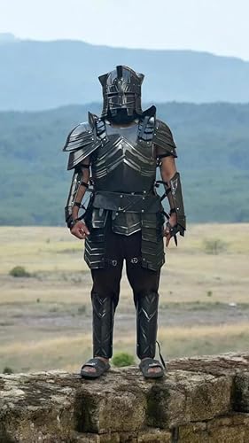 Mittelalterlicher Vollanzug der Rüstung Mittelalterlicher Stahl Larp Anzug Ritter Krieger Cosplay von SHAROOANTIPAZ