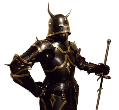 SHAROOANTIPAZ Mittelalterliche Gothic-Ritter-Rüstung, tragbarer Ganzkörperanzug, Halloween-Kostüm von SHAROOANTIPAZ