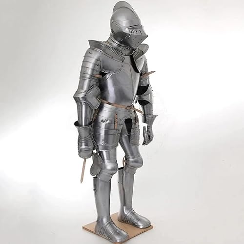 SHAROOANTIPAZ Mittelalterlicher Ritter-Rüstungsanzug - Ganzkörper-Deutsche Stahlwaffenkammer für Ritter Cosplay von SHAROOANTIPAZ