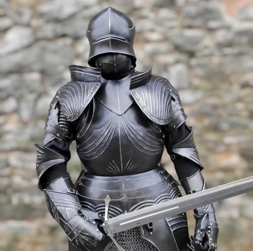 SHAROOANTIPAZ Mittelalterlicher Ritter Stahl, Kampfwaffe, Gothic, Ganzkörper-Anzug, Renaissance von SHAROOANTIPAZ