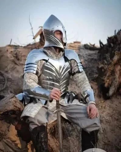 SHAROOANTIPAZ Mittelalterlicher Ritter Stahl Kürass Halbkörper Rüstung Anzug LARP Halloween Rüstung SHAROOANTIPAZ Mittelalterlicher Ritter Stahl Kürass Halbkörper Rüstung Anzug LARP Halloween Rüstung von SHAROOANTIPAZ