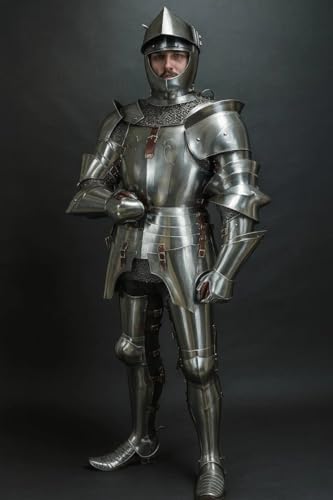 SHAROOANTIPAZ Mittelalterlicher Ritter tragbarer Anzug der Rüstung Gothic | Larp Cosplay Rüstung aus dem 15. Jahrhundert von SHAROOANTIPAZ