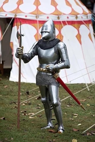 SHAROOANTIPAZ Mittelalterlicher Ritteranzug der Rüstung, tragbar, Cosplay, LARP, Ganzkörper-Rüstung von SHAROOANTIPAZ