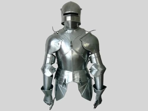 SHAROOANTIPAZ Mittelalterlicher Stahlritter-Rüstung | Gothic Halbkörper LARP Anzug | Realistisches Kostüm von SHAROOANTIPAZ