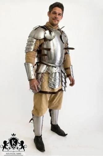 SHAROOANTIPAZ Mittelalterlicher Vollanzug der Rüstung Mittelalterlicher Stahl Larp Anzug Ritter Krieger Cosplay von SHAROOANTIPAZ