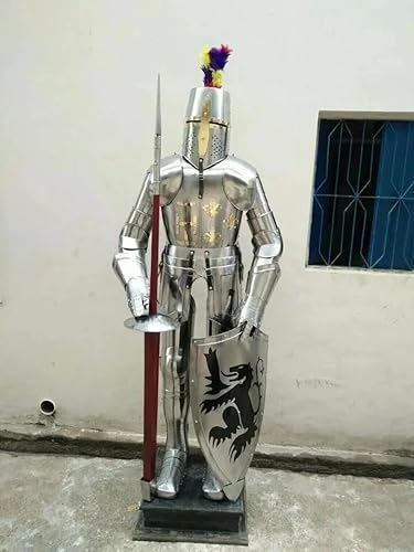 SHAROOANTIPAZ Mittelalterlicher tragbarer Anzug der Rüstung, Kampf, Ganzkörper-Rüstung, Kostüm, Ritter, Larp von SHAROOANTIPAZ