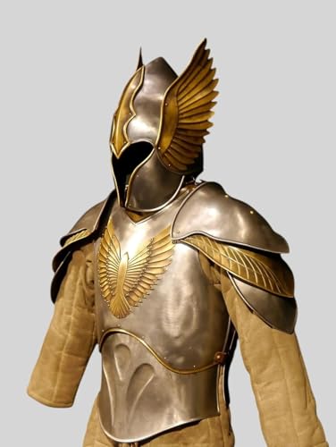 SHAROOANTIPAZ Mittelalterliches Ritter-Elfen-Kürass mit Helm, Elfen-Panzerung, Larpenkostüm von SHAROOANTIPAZ