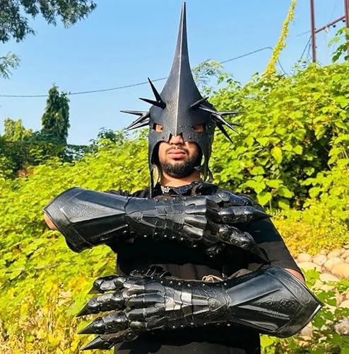 SHAROOANTIPAZ Nazgul Herr der Ring Hexenkönig Nazgul Helm & schwarze Handschuhe Set von SHAROOANTIPAZ