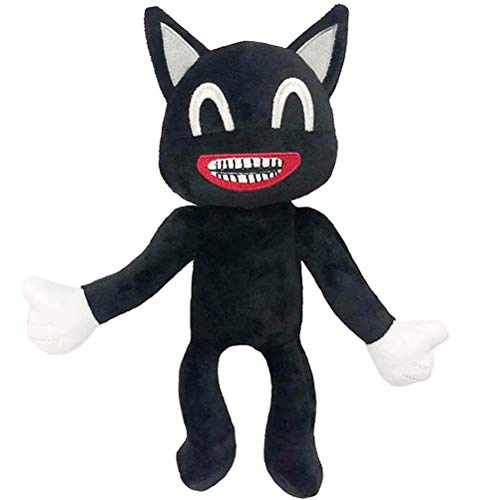 SHARRA Plüschtier, 30cm Plüschpuppe Kopf Kuscheltier Cartoon Katze Plüsch weich und Umarmen Anime Katze Plüsch Spielzeug Kinder Dekoration, Schwarz SHARRA Plüschtier, 30cm Plüschpuppe Kopf Kuscheltier Cartoon Katze Plüsch weich und Umarmen Anime Katze Plüsch Spielzeug Kinder Dekoration, Schwarz von SHARRA