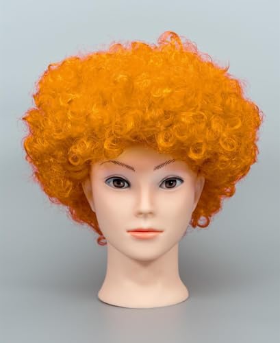 Afro-Perücke, lockiges, federndes Haar für Kostümpartys, Kostüme, Disco-Zubehör, Unisex, 60er-, 70er-, 80er-Jahre-Design, Ingwer Afro-Perücke, lockiges, federndes Haar für Kostümpartys, Kostüme, Disco-Zubehör, Unisex, 60er-, 70er-, 80er-Jahre-Design, Ingwer von SHATCHI