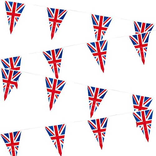 Gifts 4 All Occasions Limited SHATCHI-1193 Shatchi-Wimpelkette 25 m Union Jack 50 Flagge Dreiecks-Party-Dekorationen 234 ft mehrfarbig von Gifts 4 All Occasions Limited