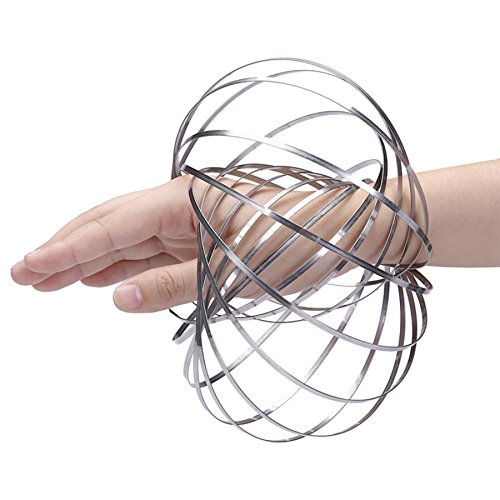 Right Goods 11777 Magic Flow Ring Silber 3D Edelstahl Spielzeug lustig Kinetische Feder Infinity Arm Slinky Juggle Dance Right Goods 11777 Magic Flow Ring Silber 3D Edelstahl Spielzeug lustig Kinetische Feder Infinity Arm Slinky Juggle Dance von SHATCHI