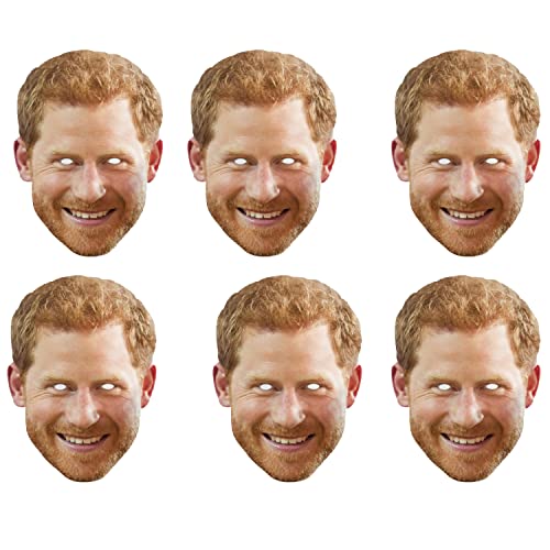 SHATCHI 10 Stück Prinz Harry Royal Familie Gesichtsmaske König Krönung Zubehör Prominente Gesichtsmasken UK Junggesellinnenabschied Junggesellenabschied Kostüm Großhandel SHATCHI 10 Stück Prinz Harry Royal Familie Gesichtsmaske König Krönung Zubehör Prominente Gesichtsmasken UK Junggesellinnenabschied Junggesellenabschied Kostüm Großhandel von SHATCHI
