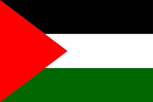 SHATCHI National Flag Fußball Flagge des Nahen Ostens, 150 x 90 cm, Freie Gaza, Palästinensische Freiheit, Länder-Festivalflagge, Palästina von SHATCHI