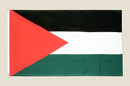 SHATCHI National Flag Fußball Flagge des Nahen Ostens, 150 x 90 cm, Freie Gaza, Palästinensische Freiheit, Länder-Festivalflagge, Palästina von SHATCHI