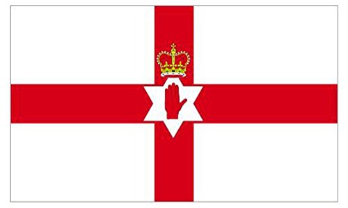 SHATCHI SHATCHI-1324 Große Flagge Nordirland Hand of Ulster, hochwertig, 152 x 90 cm, 5x3' von SHATCHI