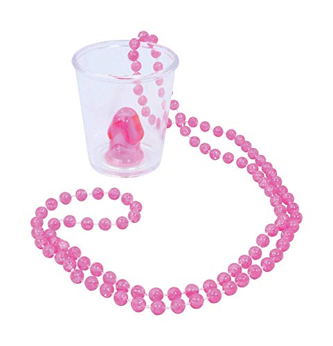 Shatchi 11602-6 x Willy Schnapsglas mit rosa Halskette, für Mädchen zum Ausgehen, Junggesellinnenabschied, Party-Accessoires, Einheitsgröße Shatchi 11602-6 x Willy Schnapsglas mit rosa Halskette, für Mädchen zum Ausgehen, Junggesellinnenabschied, Party-Accessoires, Einheitsgröße von SHATCHI