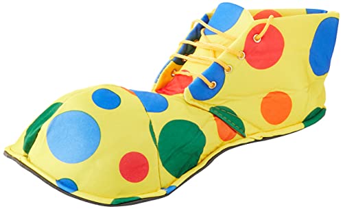 Shatchi Clownschuhe, Übergröße, Zirkus, gelb, gepunktet, Kostüm-Zubehör, Buchtag, mehrfarbig von SHATCHI