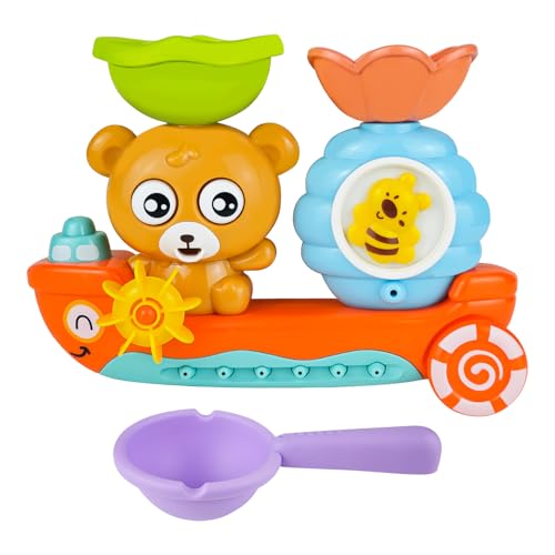 SHBAOCH Badespielzeug für Kleinkinder, Badesensorische Spielzeuge für Babys (3+ Jahr), Schwimmbecken Badewannenspielzeug für Kleinkinder, niedliche Spielzeuge in Bärchenform Geschenk Mädchen Junge von SHBAOCH