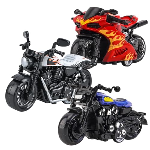 SHDIEHJFMLDH 3 Stücke Legierung Motorrad Spielzeug, Modell für Freunde und Kinder, für Lernspiel, Geburtstagsparty-Geschenk SHDIEHJFMLDH 3 Stücke Legierung Motorrad Spielzeug, Modell für Freunde und Kinder, für Lernspiel, Geburtstagsparty-Geschenk von SHDIEHJFMLDH