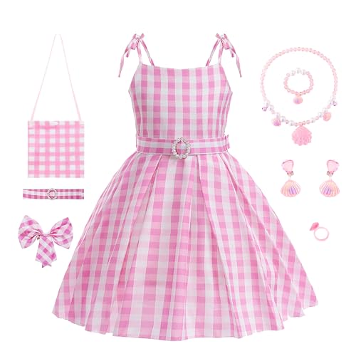SHELOVESIT Rosenkostüm, Kleid für Mädchen, Puppen-Film, Cosplay-Kostüm, Rosen-Geburtstagskleid für Kinderparty (150 cm/11T-12T) von SHELOVESIT