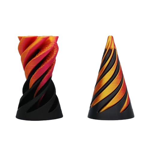 SHENSE 2024 Impossible Cone 3D-gedrucktes Spiral-Fidget-Spielzeug, Impossible Pyramiden-Mini-Kegel, Pass Through Pyramiden-Fidget-Spielzeug, reduziert Stress und lindert Angst (Kegel) von SHENSE