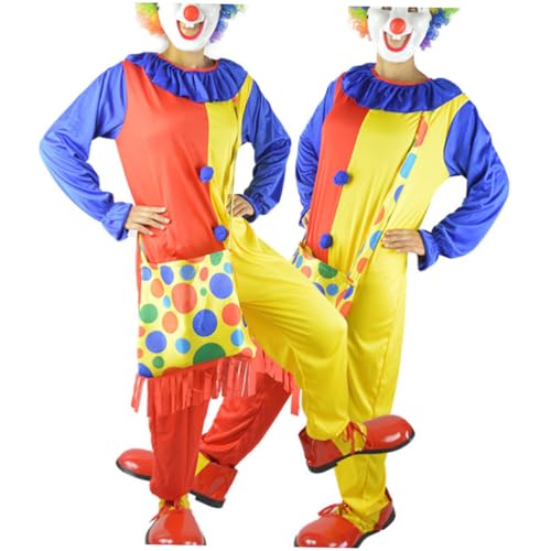 SHERCHPRY 1 Satz Clownkostüm Für Erwachsene Clown-requisiten Gruselige Clownkostüme Kinderanzug Clown Kostüm Herren Kostüme Für Männer Bilden Polyester Anzug Für Erwachsene von SHERCHPRY