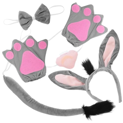 SHERCHPRY 1 Satz Esel Head Hoop Cosplay klein Tierkostüme Tierstirnband Stirnband mit Eselsohren Stirnbänder für Mädchen tierischer Kopfschmuck Esel-Kostümzubehör Stoff Grau SHERCHPRY 1 Satz Esel Head Hoop Cosplay klein Tierkostüme Tierstirnband Stirnband mit Eselsohren Stirnbänder für Mädchen tierischer Kopfschmuck Esel-Kostümzubehör Stoff Grau von SHERCHPRY
