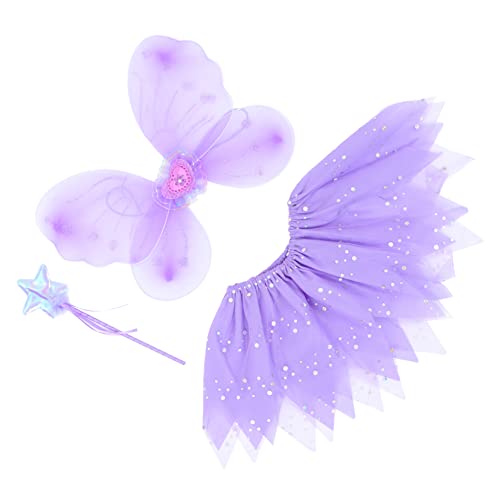 SHERCHPRY 1 Satz Feenkleid Für Tutu-rock Flügel Flauschiger Tüllrock Ballettröckchen Prinzessinnen Kostüm Anzug Aus Partykostüm Partyversorgung Zauberstäbe Violett Bänder Tuch SHERCHPRY 1 Satz Feenkleid Für Tutu-rock Flügel Flauschiger Tüllrock Ballettröckchen Prinzessinnen Kostüm Anzug Aus Partykostüm Partyversorgung Zauberstäbe Violett Bänder Tuch von SHERCHPRY