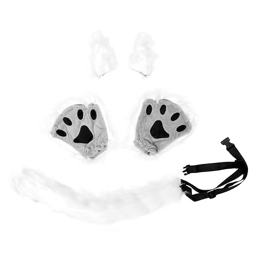 SHERCHPRY 1 Satz Kostüm Halloween Party Dekoration Cosplay-Accessoires Halloween Cosplay Zubehör Katzen Halloween -Kostüme Plüsch Katzen-Cosplay-Requisiten Katzenohrhaarclip Stoff von SHERCHPRY