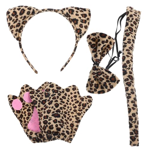 SHERCHPRY 1 Satz Leoparden Kostüm Set mit Ohren Haarreif Tierkostüm für Erwachsene für Halloween Karneval und Cosplay Partys Tragbar und Leicht Fotorequisit SHERCHPRY 1 Satz Leoparden Kostüm Set mit Ohren Haarreif Tierkostüm für Erwachsene für Halloween Karneval und Cosplay Partys Tragbar und Leicht Fotorequisit von SHERCHPRY
