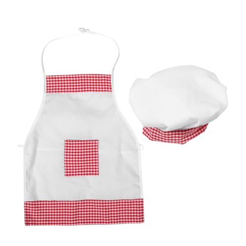 SHERCHPRY 1 Satz Neugeborenen Kostüm Set für Fotoshooting Weiche Babyfotografie Requisiten Kreatives Koch Outfit für Junge Mädchen Hut und Schürze für Fotos von SHERCHPRY
