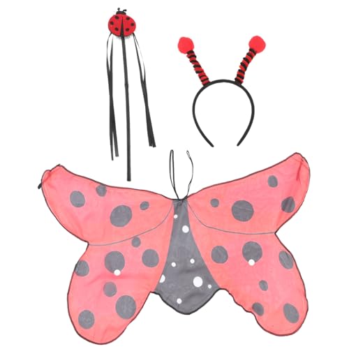 SHERCHPRY 1 Satz Party-Cosplay-Requisiten halloween costume halloween kleidung ladybug cosplay Halloween-Kostümset Marienkäfer Insekt Partykostüm Kostüm für Cosplay Polyester (Polyester) von SHERCHPRY