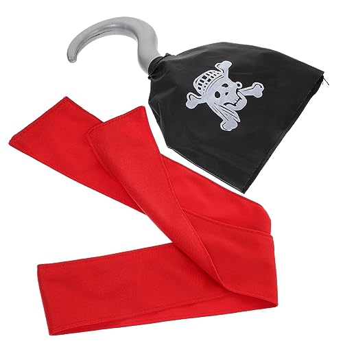 SHERCHPRY 1 Satz Piratenkostüm mit Bandana und Piratenhaken Teiliges Cosplay Zubehör für Maskerade und Karnevalspartys für Kostümpartys und Fotoshootings Leicht zu Transportieren SHERCHPRY 1 Satz Piratenkostüm mit Bandana und Piratenhaken Teiliges Cosplay Zubehör für Maskerade und Karnevalspartys für Kostümpartys und Fotoshootings Leicht zu Transportieren von SHERCHPRY