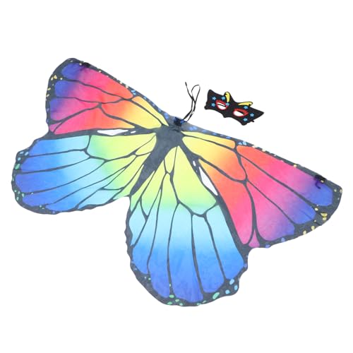 SHERCHPRY 1 Satz Schmetterlings-Umhang halloween verkleidung kinderparty kinderfasching igelkostümkinder Kostüm Flügel Kap Kleinkind Feenkostümparty Cape-Party Polyester von SHERCHPRY