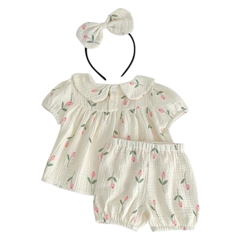 SHERCHPRY Babykleidung Für Mädchen Kurzarm-baby-crawler Aus Baumwolle Bequem Und Atmungsaktiv Bezauberndes Muster-set SHERCHPRY Babykleidung Für Mädchen Kurzarm-baby-crawler Aus Baumwolle Bequem Und Atmungsaktiv Bezauberndes Muster-set von SHERCHPRY