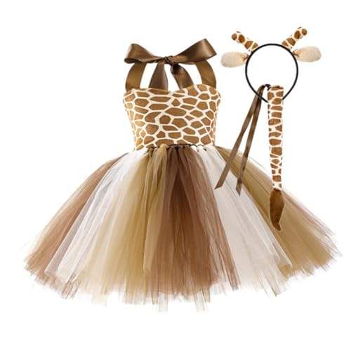 SHERCHPRY 1 Satz Tierkostüm für Giraffe Cosplay Outfit mit Haarreif und Teiliges für Kostümpartys Karneval Maskeraden und Bühnenaufführungen von SHERCHPRY